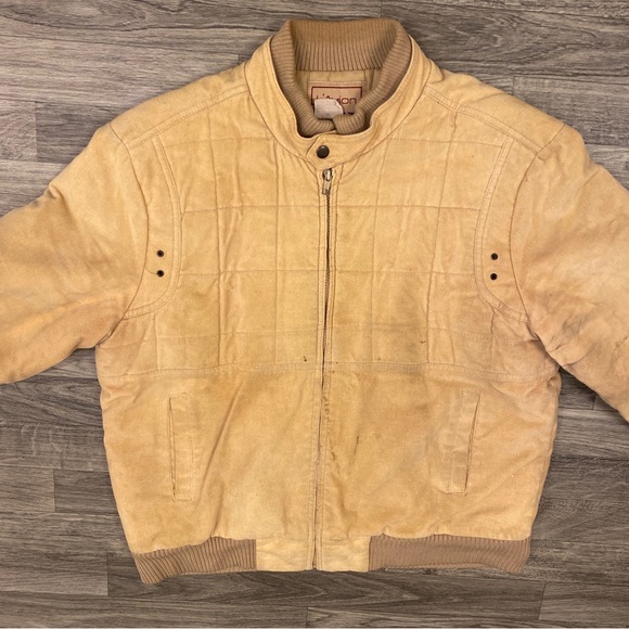 ‘90s VTG L’Avion Jacket 42 Measurement Good Condition Tan Hong Kong - Picture 2 of 9